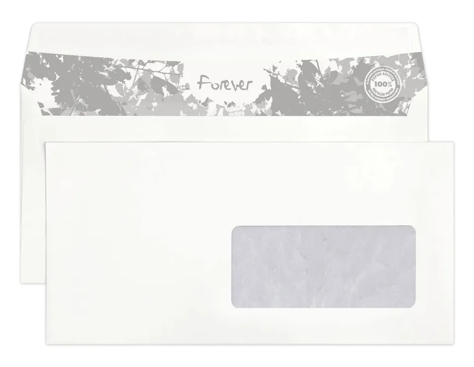 clairefontaine-610925c-enveloppes-dl-fen-tre-500-recycl-es image 1