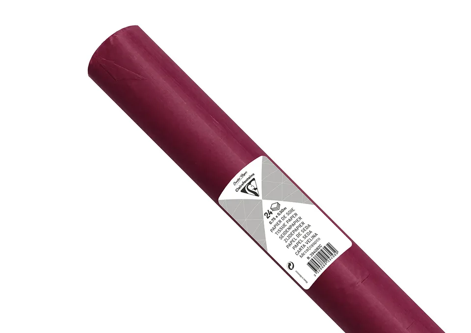 clairefontaine-tulip-papier-de-soie-bordeaux-24-feuilles-50x75 image 1