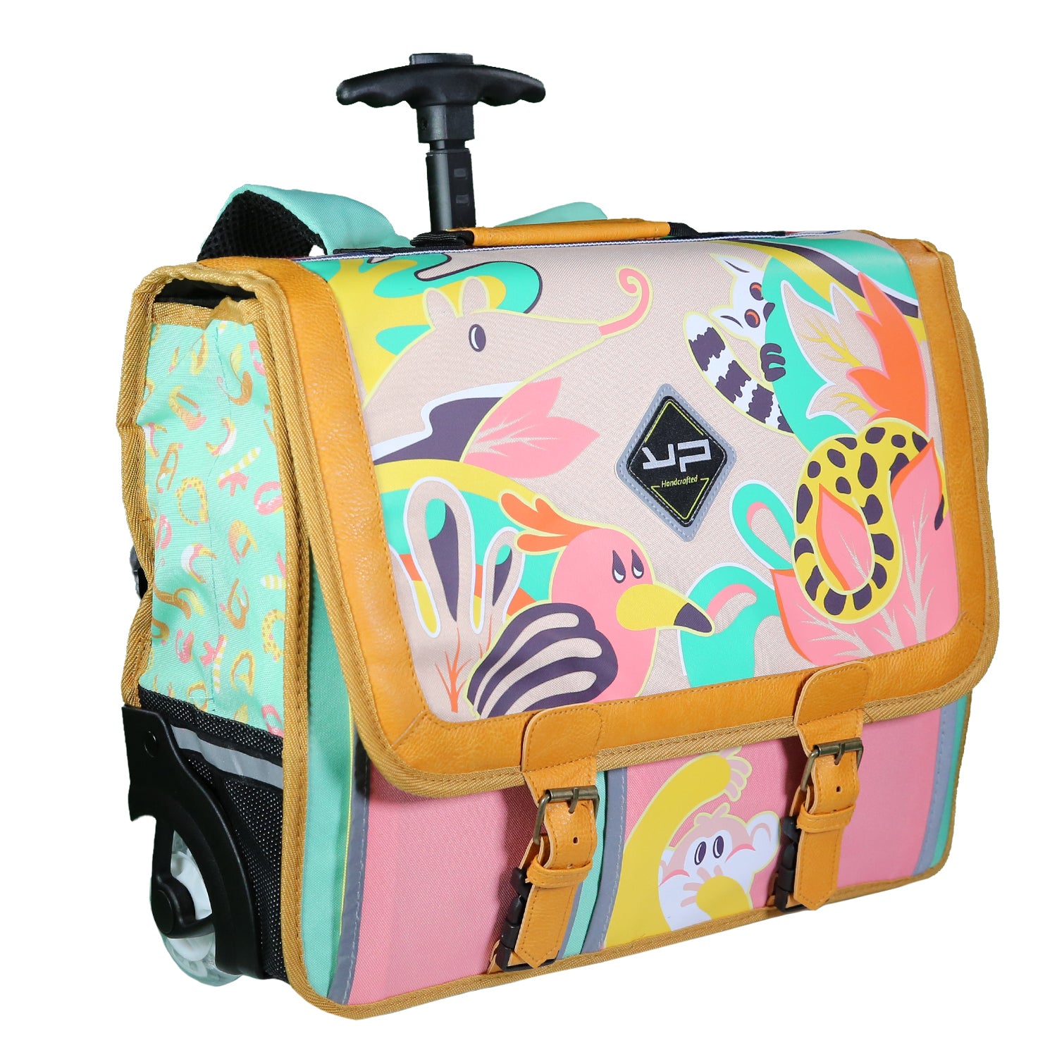 bodypack-primaire-cartable-jungle-41-cm-a-roulettes-recycle image 3