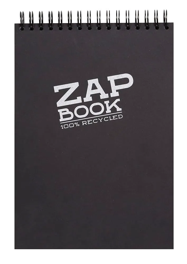clairefontaine-forever-zap-book-8363c-bloc-croquis-a4-noir-160-feuilles image 1