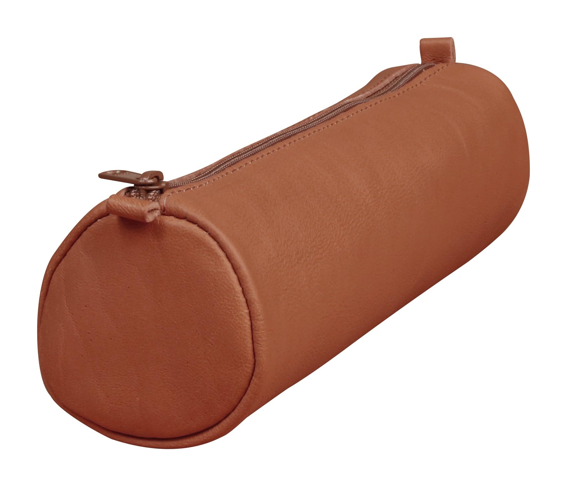 clairefontaine-age-bag-trousse-ronde-cuir-agneau-21x6cm-bleu image 5