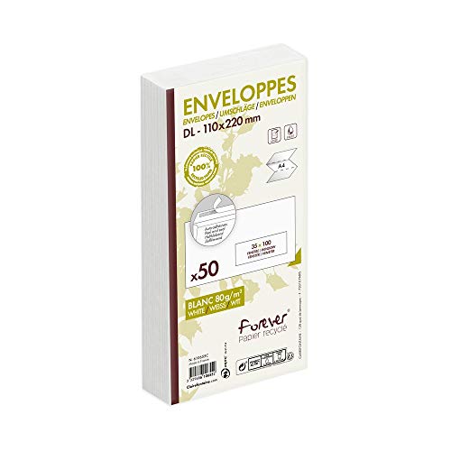 clairefontaine-forever-610655c-enveloppes-dl-recycl-es-50-pcs image 5