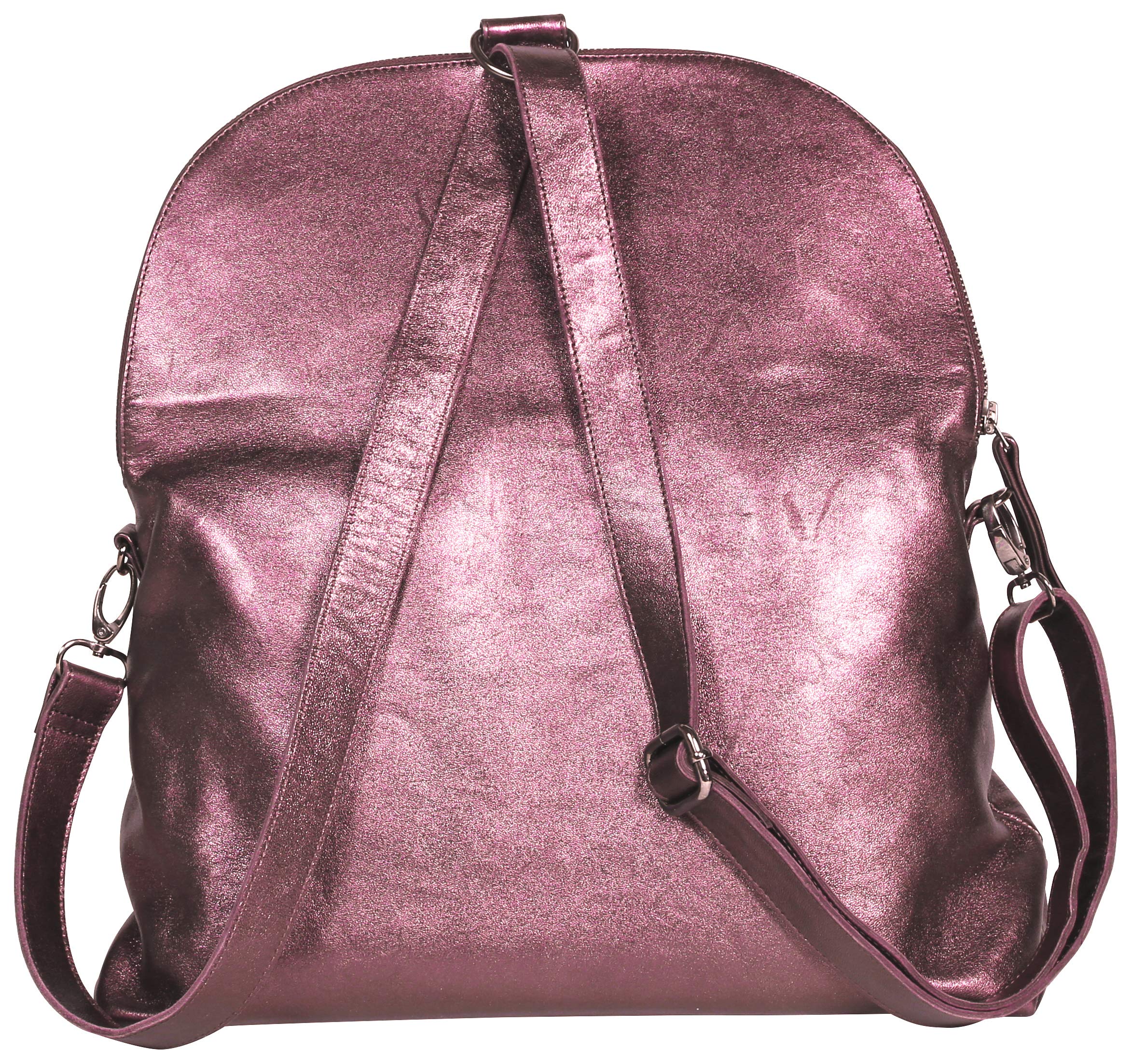 clairefontaine-age-bag-400033c-sac-dos-cuir-cerise-2-en-1 image 6