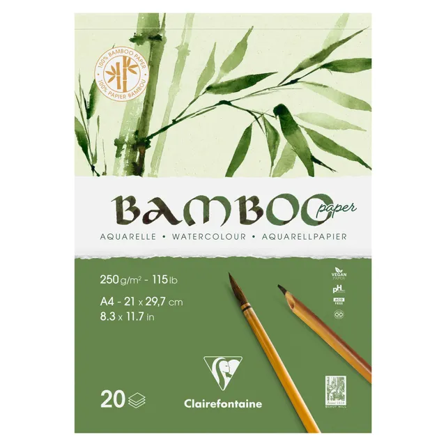 clairefontaine-painton-975919c-bloc-aquarelle-a4-bambou-250g image 1