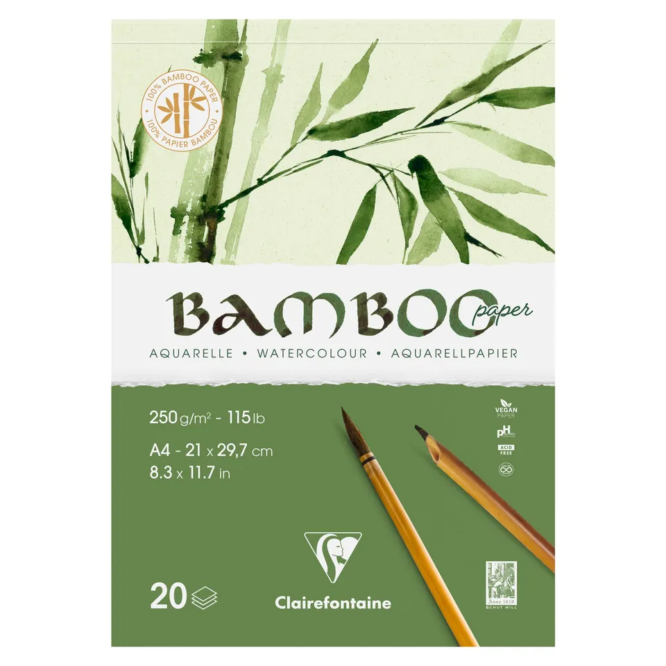 clairefontaine-painton-975919c-bloc-aquarelle-a4-bambou-250g image 1