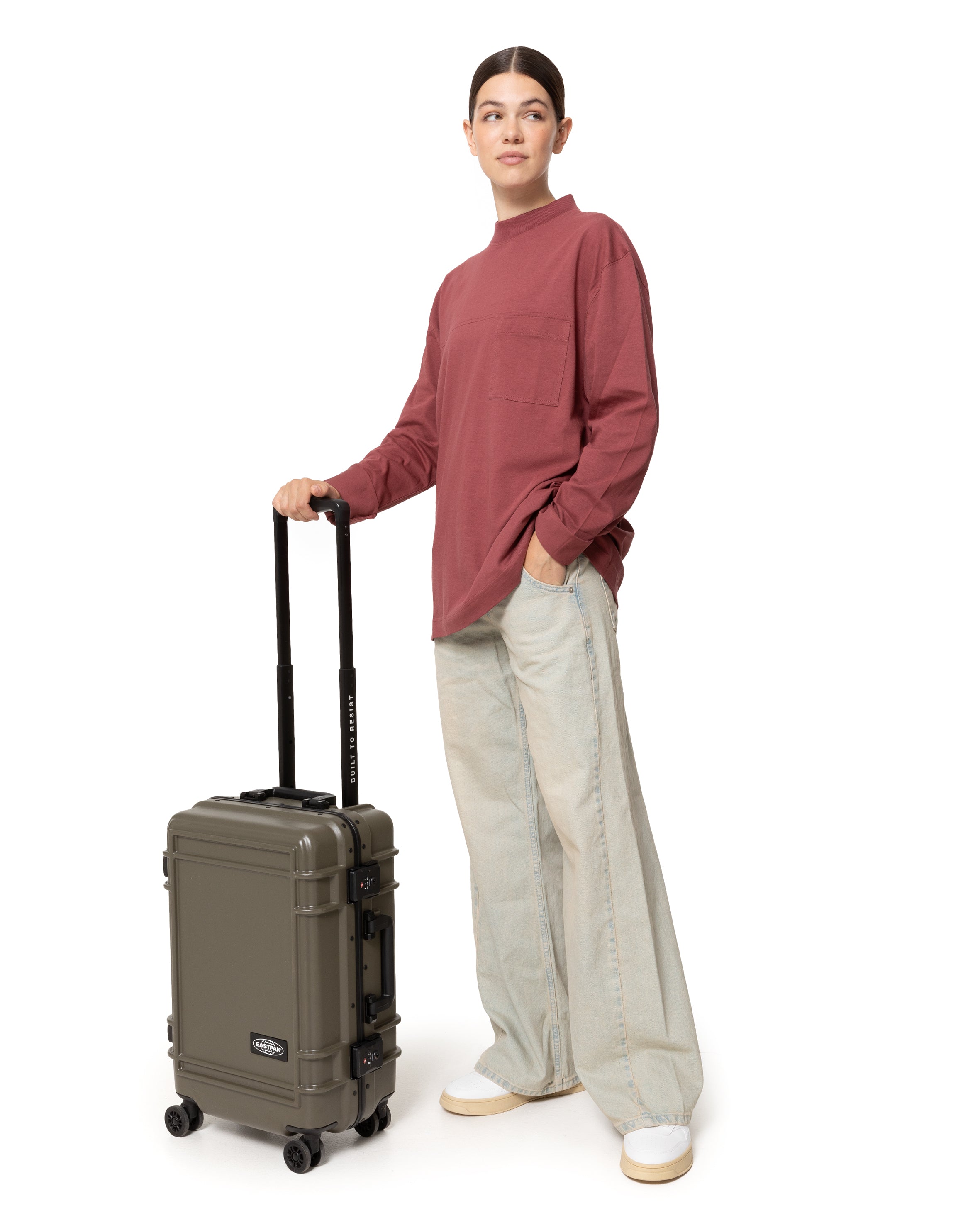 eastpak-resist-r-case-s-valise-cabine-army-olive-rigide image 2