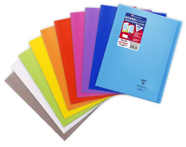 clairefontaine-koverbook-cahier-24x32-petits-carreaux-96-pages-al-atoire image 1