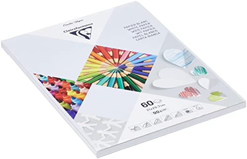 clairefontaine-bloc-papier-dessin-blanc-a4-60-feuilles-90g image 5