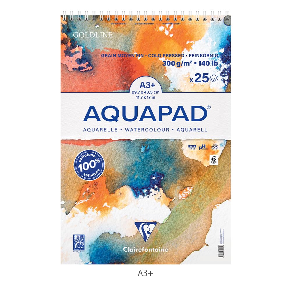 clairefontaine-aquapad-bloc-aquarelle-a5-25-feuilles-300-g image 8