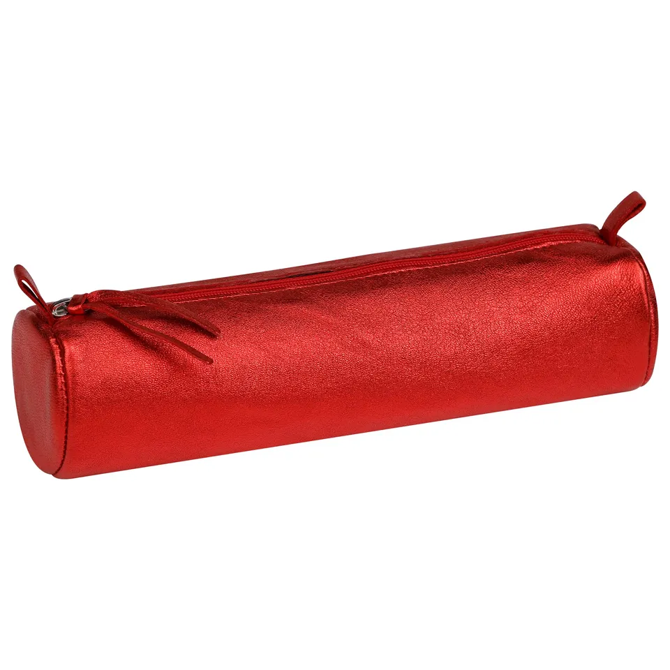 clairefontaine-age-bag-8709c-trousse-cuir-ronde-rouge-iris image 1