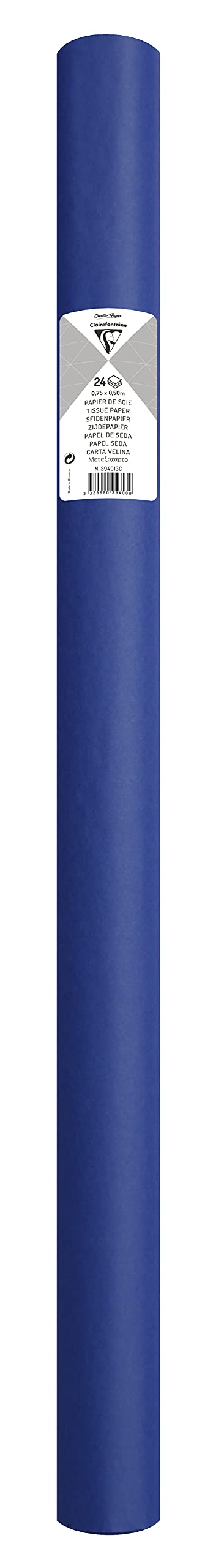 clairefontaine-tulip-papier-de-soie-bleu-france-50x75cm-24-feuilles image 2