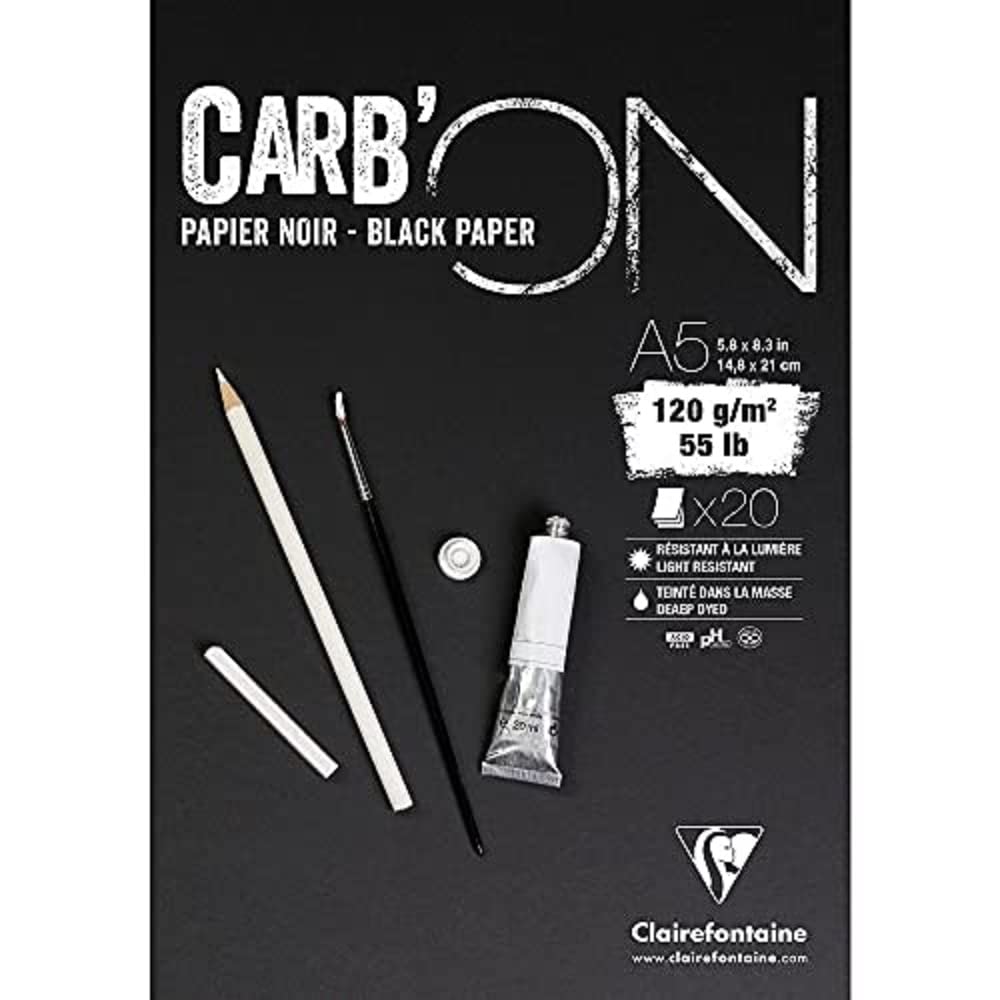 clairefontaine-painton-975042c-bloc-dessin-noir-a5-120g image 8