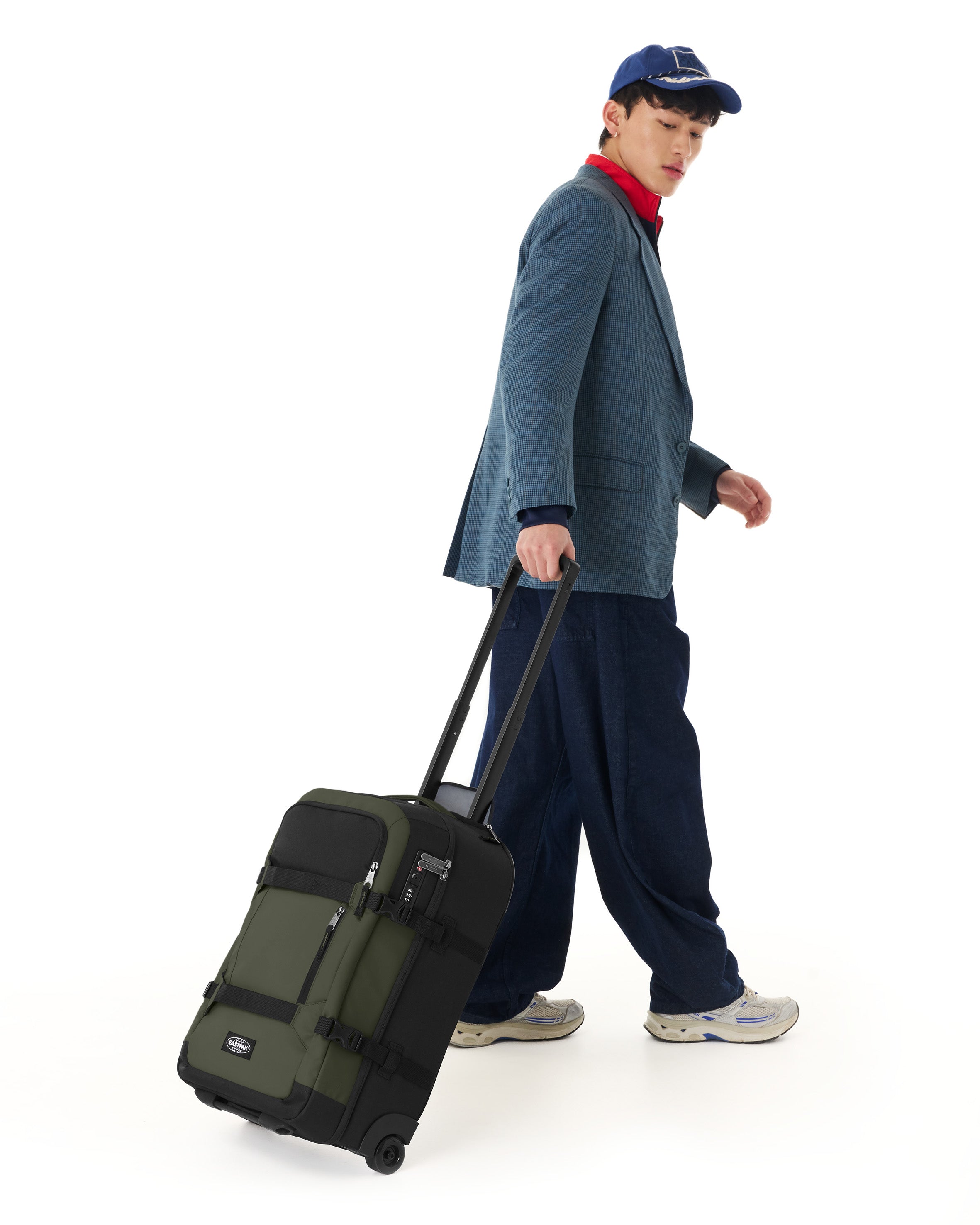 eastpak-transit-r-pro-s-valise-cabine-khaki-pro-coated image 4