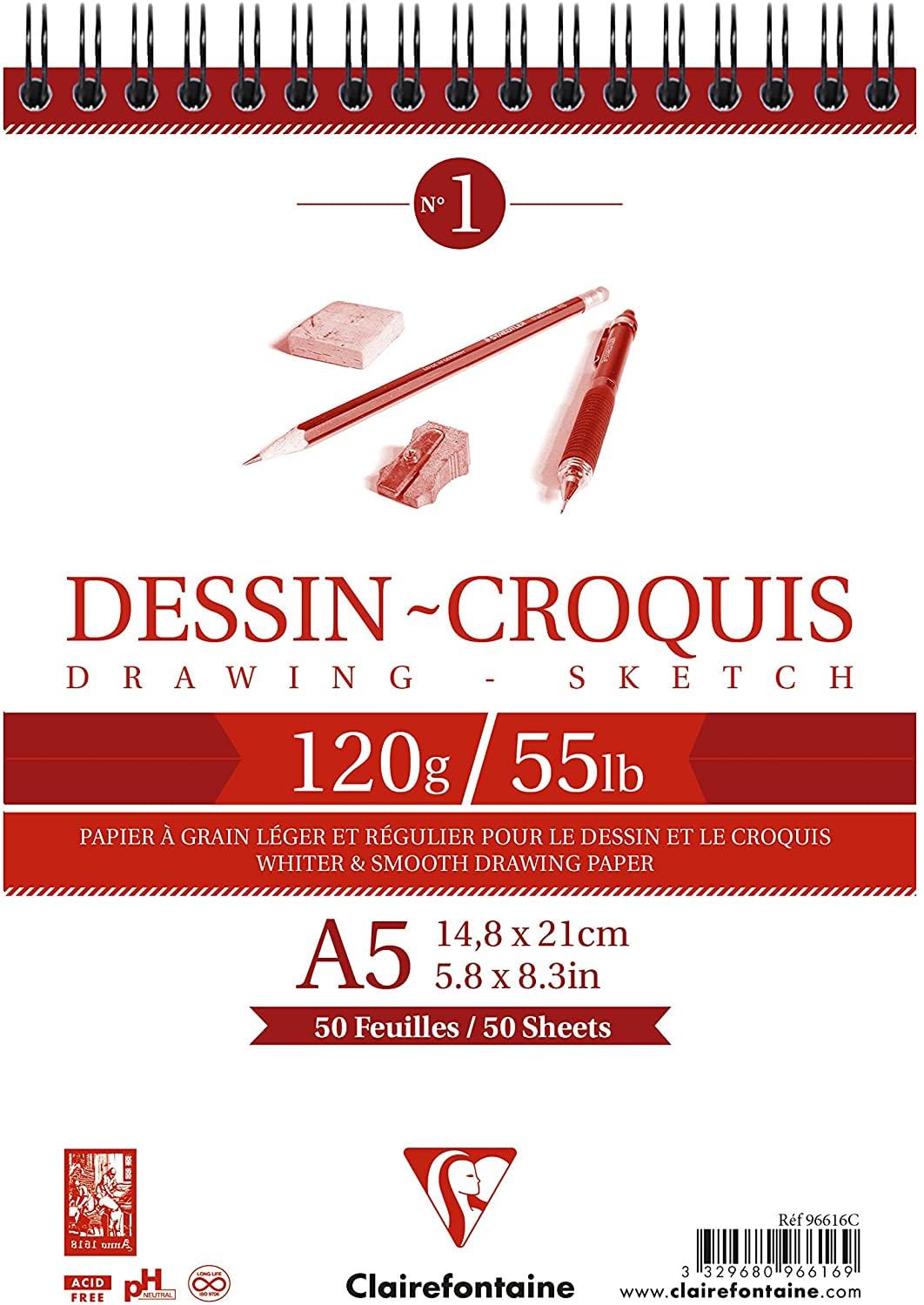 clairefontaine-painton-96614c-bloc-dessin-a4-120g-50-feuilles image 8