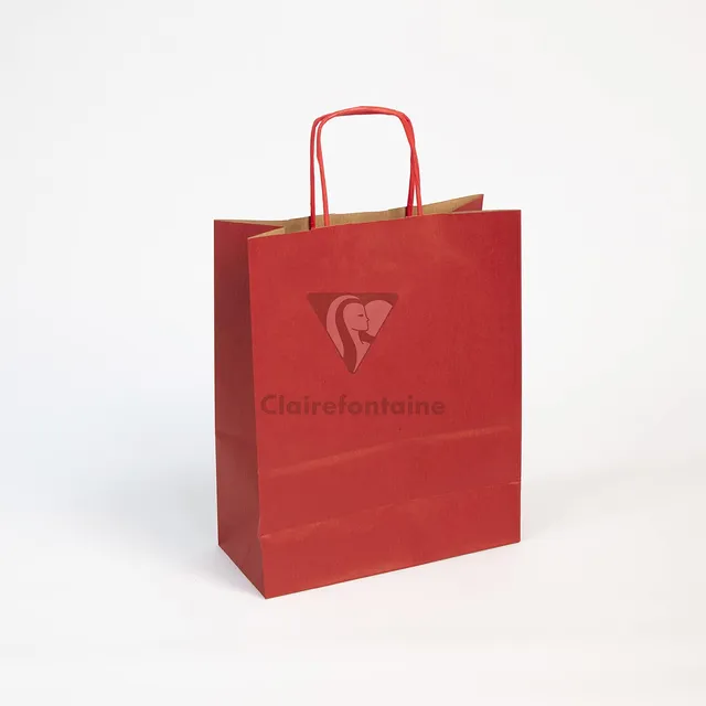 clairefontaine-tulip-sac-kraft-rouge-22x10x27-cm-x25 image 1