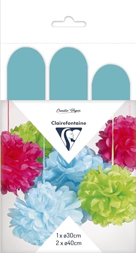 clairefontaine-tulip-395427c-pompons-soie-bleu-ciel-lot-3 image 8