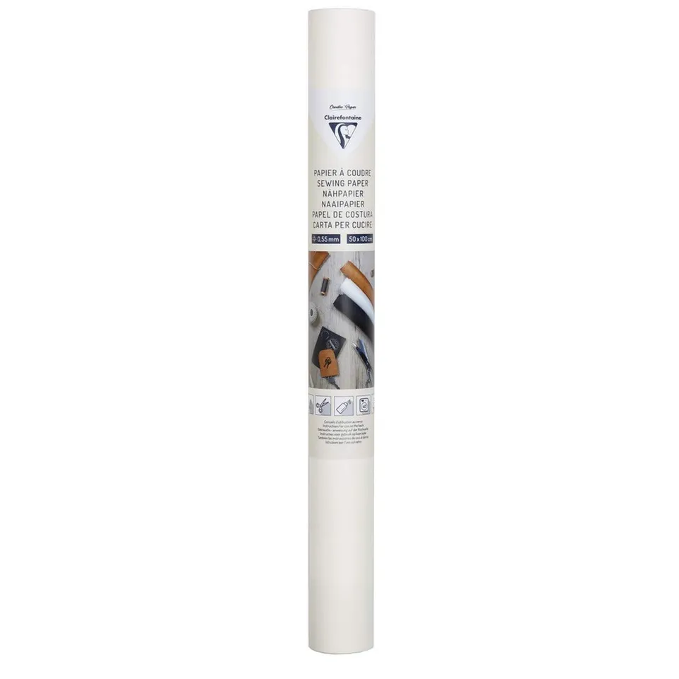 clairefontaine-tulip-papier-coudre-blanc-rouleau-50x100-cm image 1