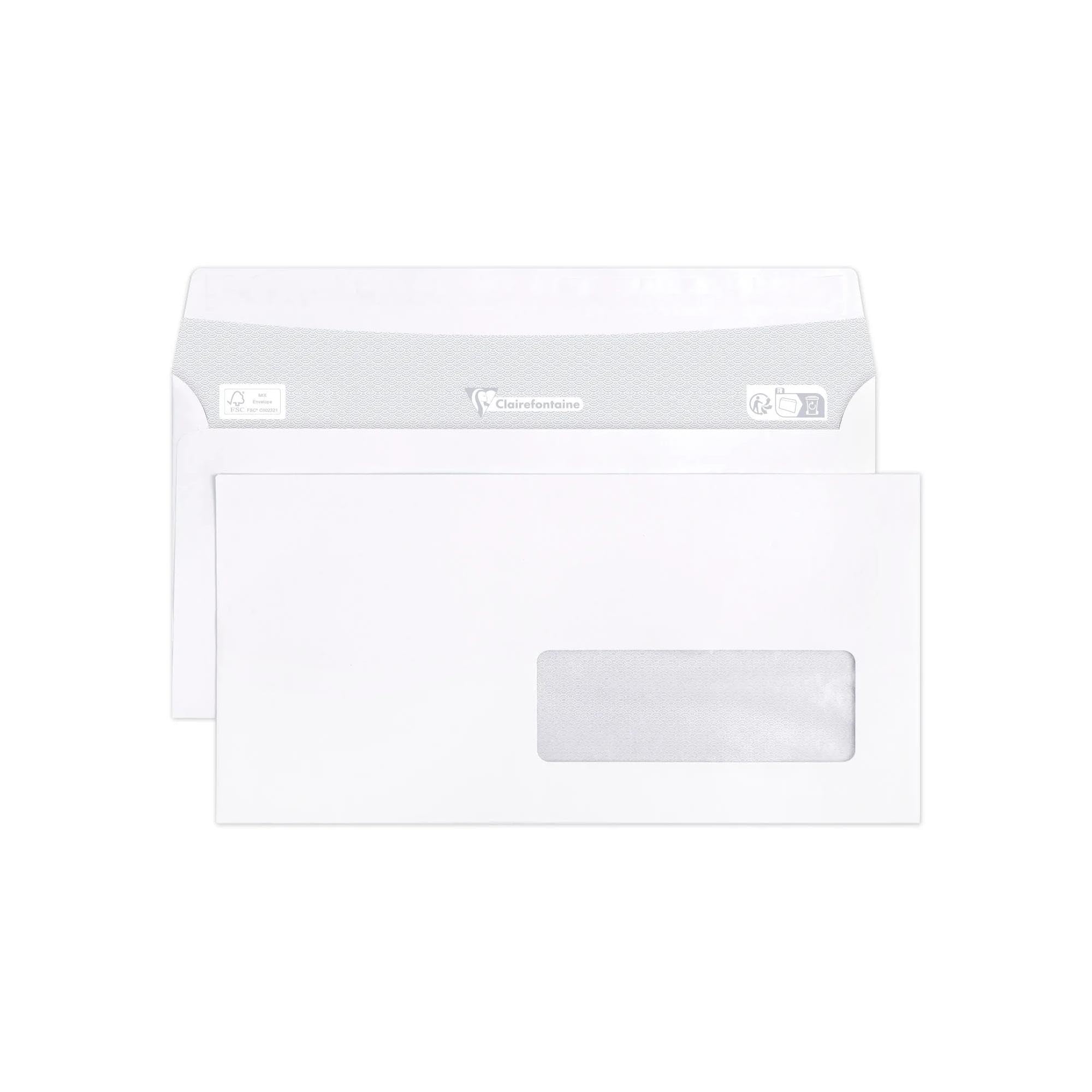 clairefontaine-triomphe-enveloppes-fen-tre-35x100-dl-90g-x500 image 1