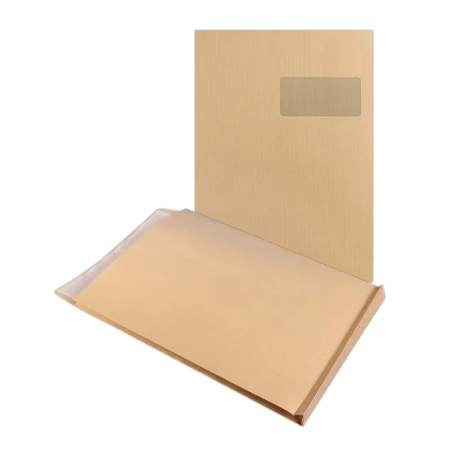 clairefontaine-10450c-50-pochettes-kraft-fen-tre-22-9x32-4cm-120g image 1