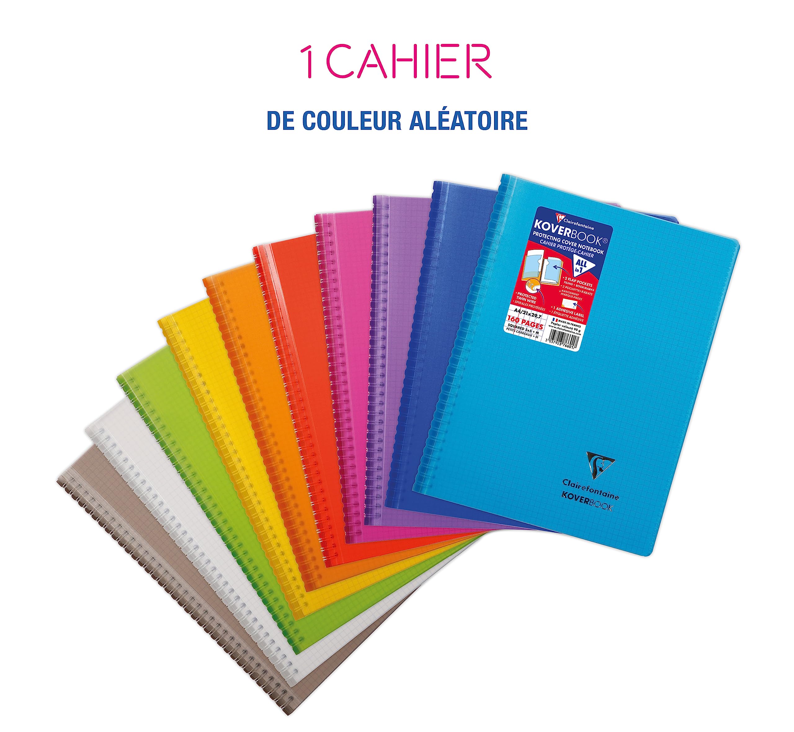 clairefontaine-koverbook-376601c-cahier-spirale-a4-160-pages image 2
