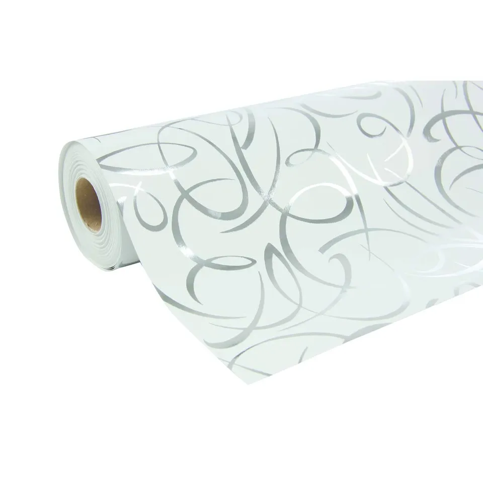 clairefontaine-211893c-papier-cadeau-50x0-70m-arabesques-argent-80g image 1