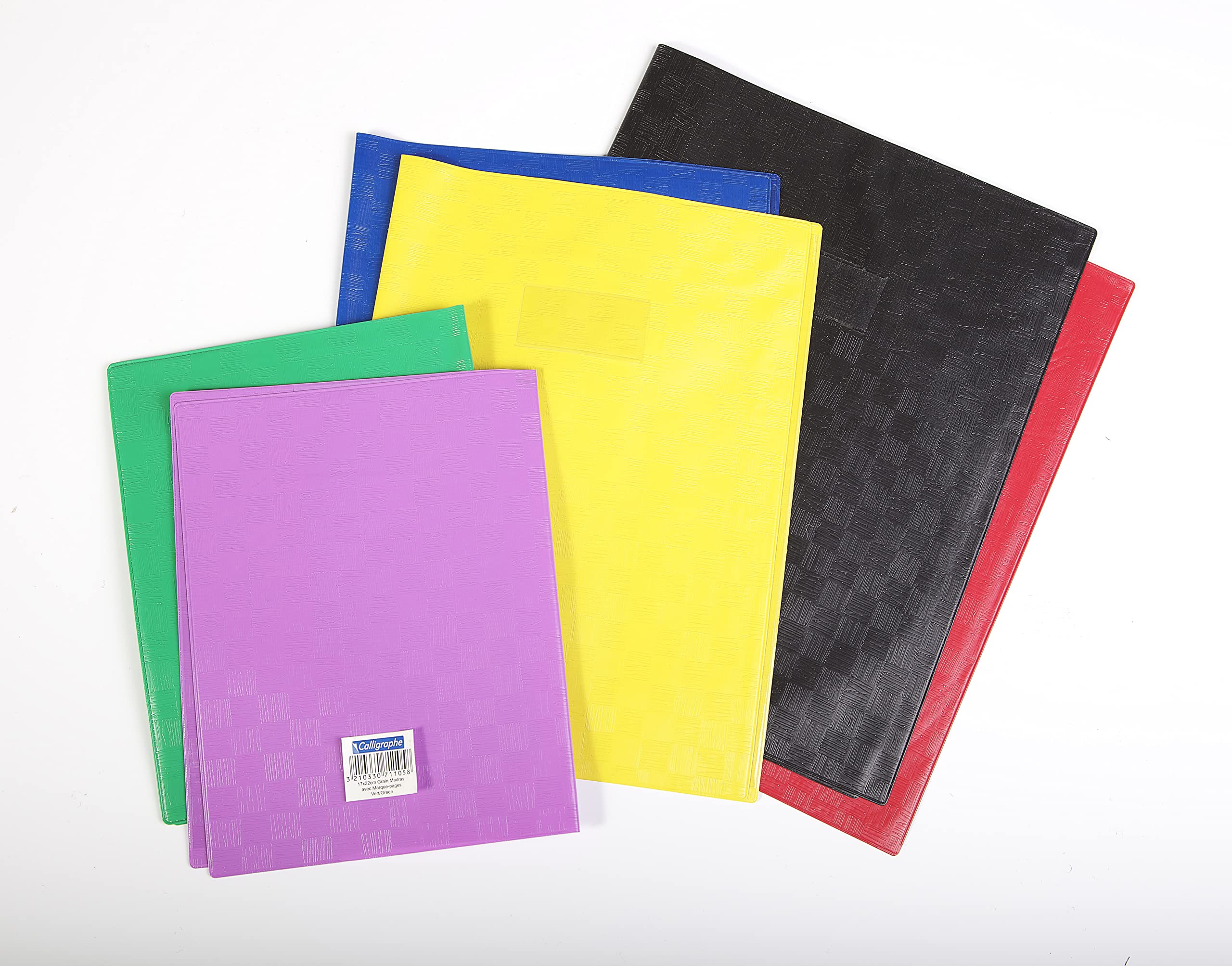 calligraphe-71203c-prot-ge-cahier-a4-rouge-grain-madras-pvc image 4
