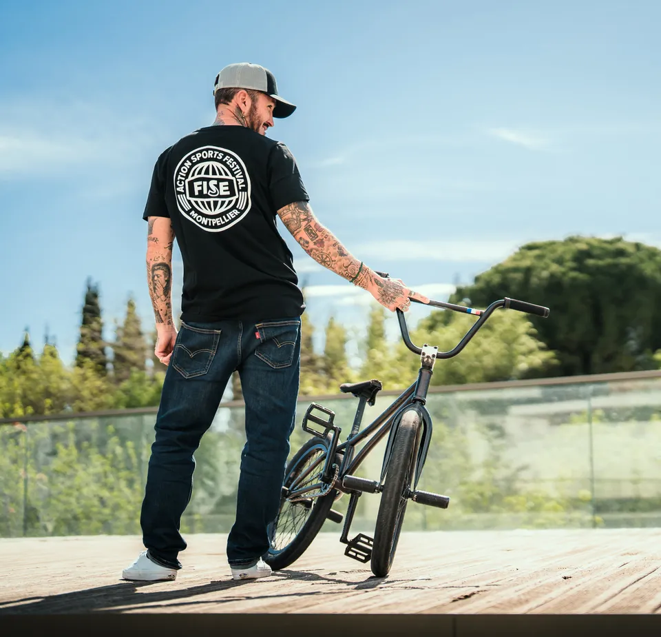 fise-event-t-shirt-noir-manches-courtes image 1