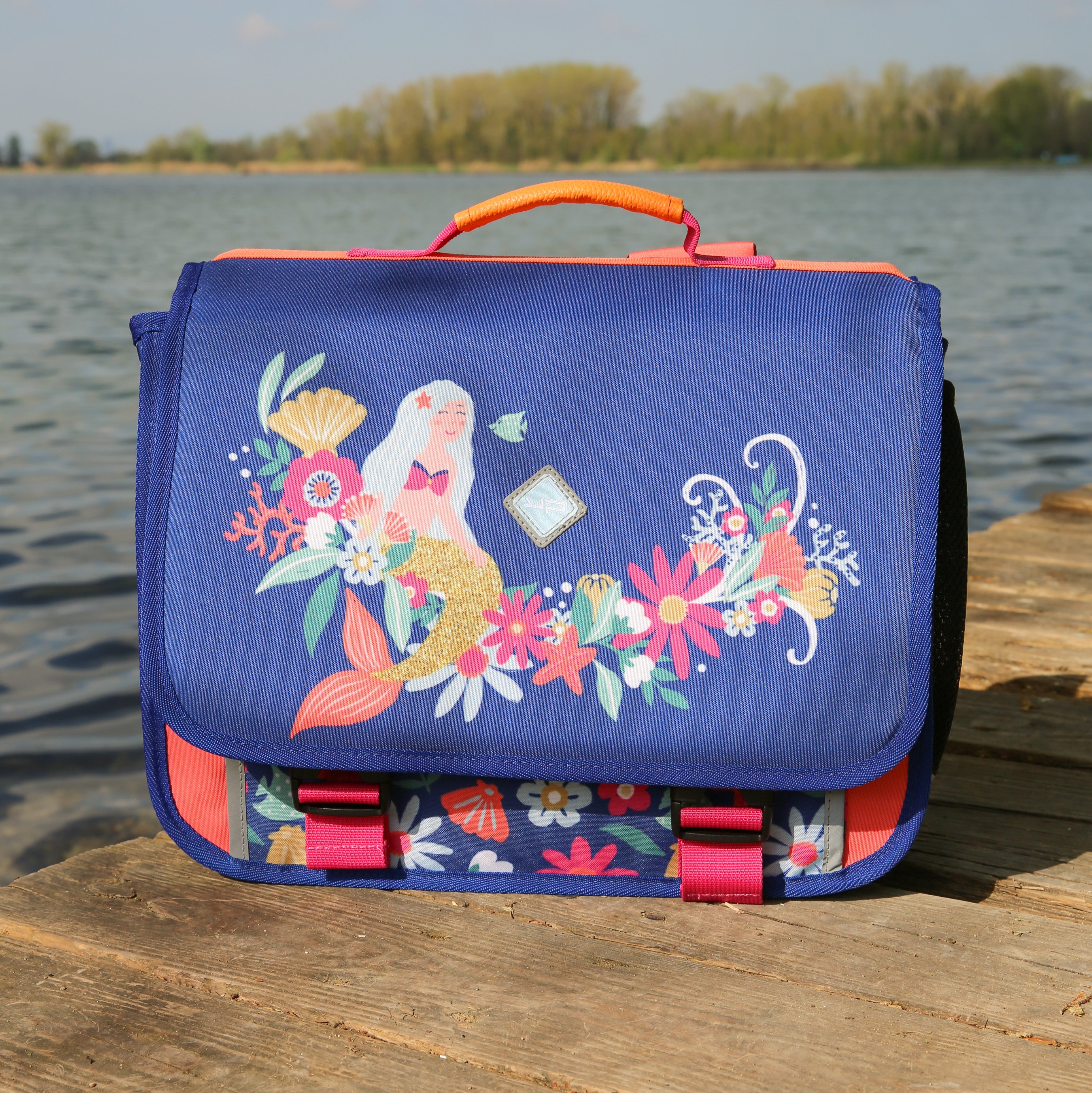 bodypack-sir-ne-cartable-38-cm-2-compartiments-fille-bleu image 2