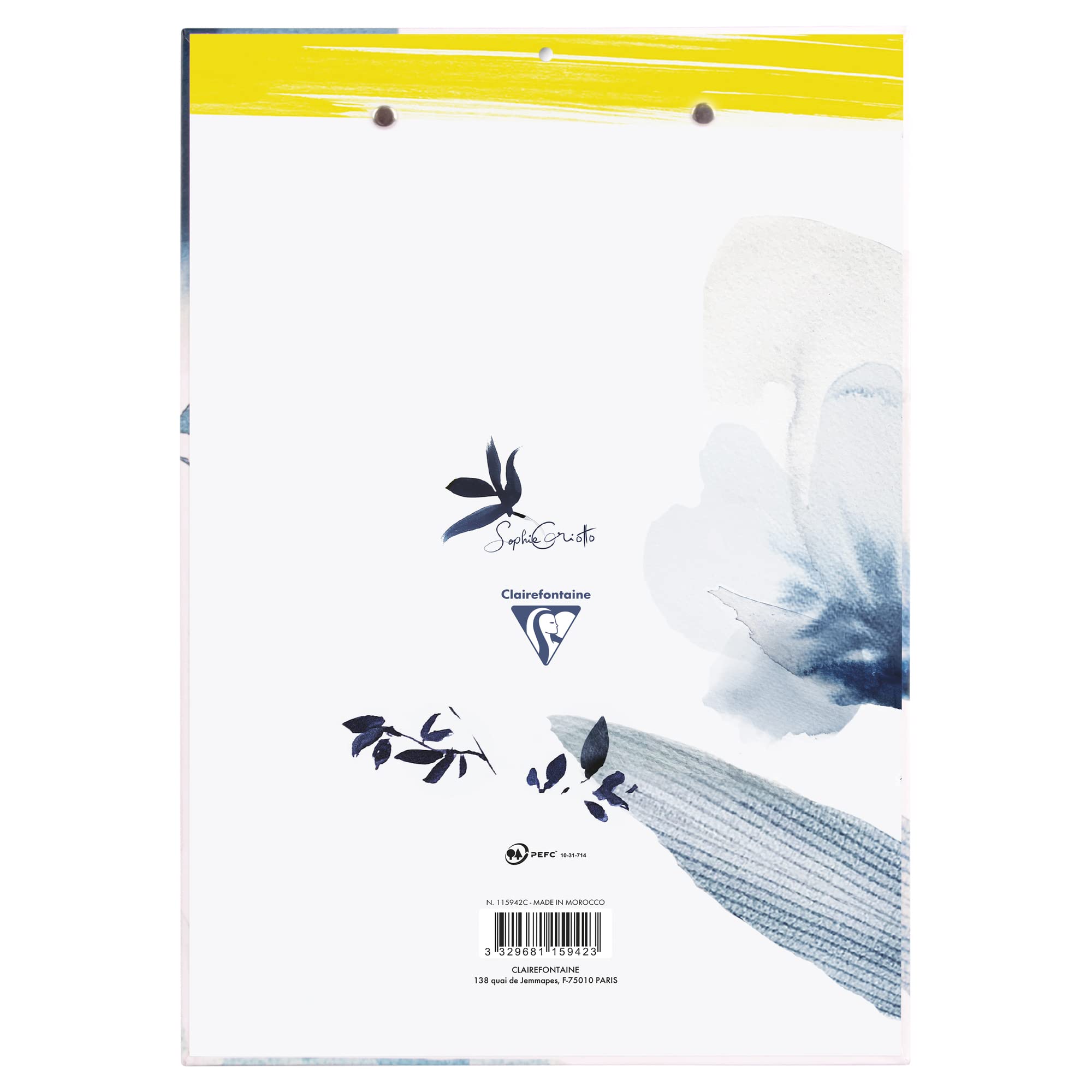 clairefontaine-inkebana-115942c-porte-bloc-23x33cm-satin-floral image 5