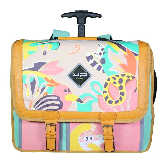 bodypack-primaire-cartable-jungle-41-cm-a-roulettes-recycle image 1