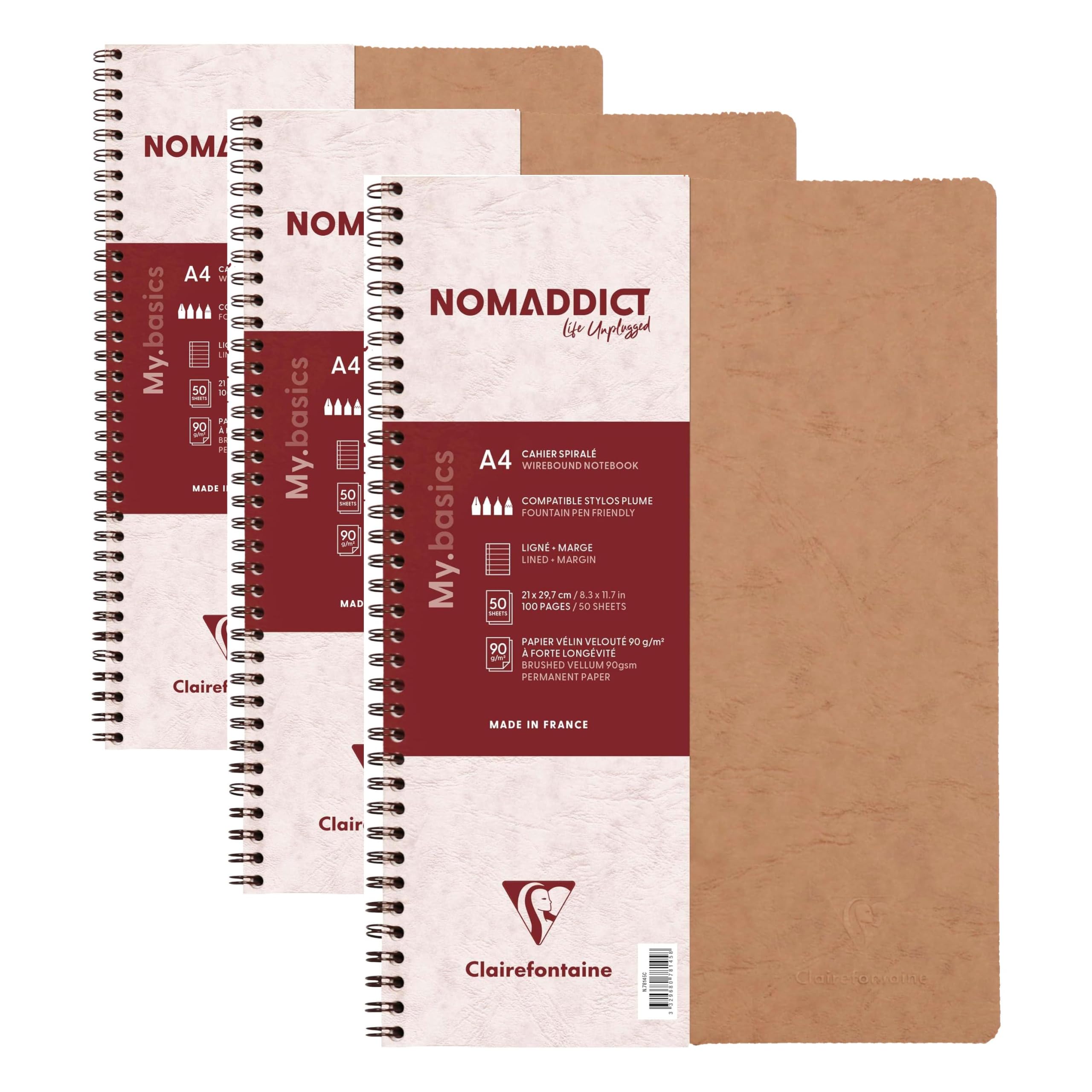 clairefontaine-age-bag-cahier-spirale-tabac-a4-lign-100p image 5