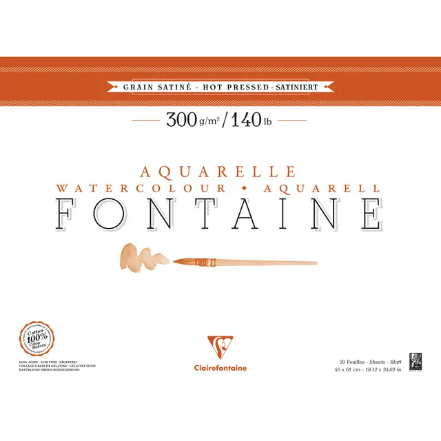 clairefontaine-fontaine-bloc-aquarelle-46x61cm-300g-satin-coton image 1