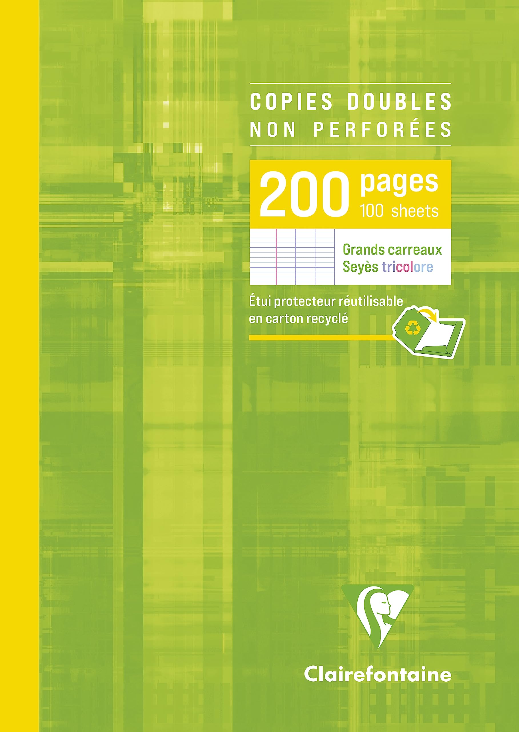 clairefontaine-5721c-copies-doubles-a4-grands-carreaux-200-pages image 1