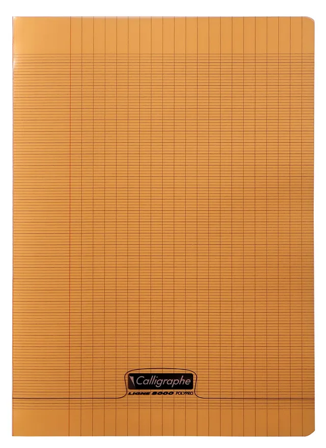 calligraphe-cahier-agraf-orange-a4-48-pages-grands-carreaux-90g image 1