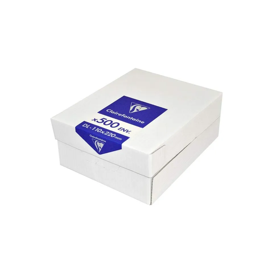clairefontaine-triomphe-6915c-bo-te-500-enveloppes-dl-110x220-blanches image 1