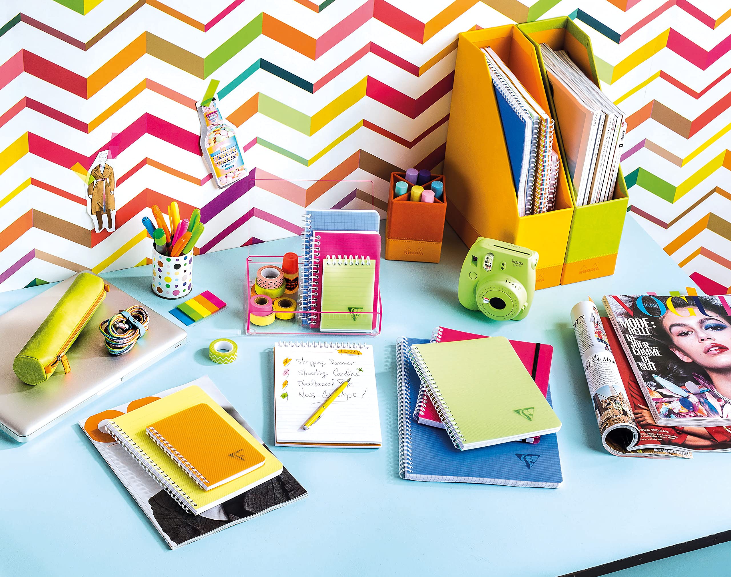 clairefontaine-linicolor-carnet-spirale-a5-180p-petits-carreaux image 5