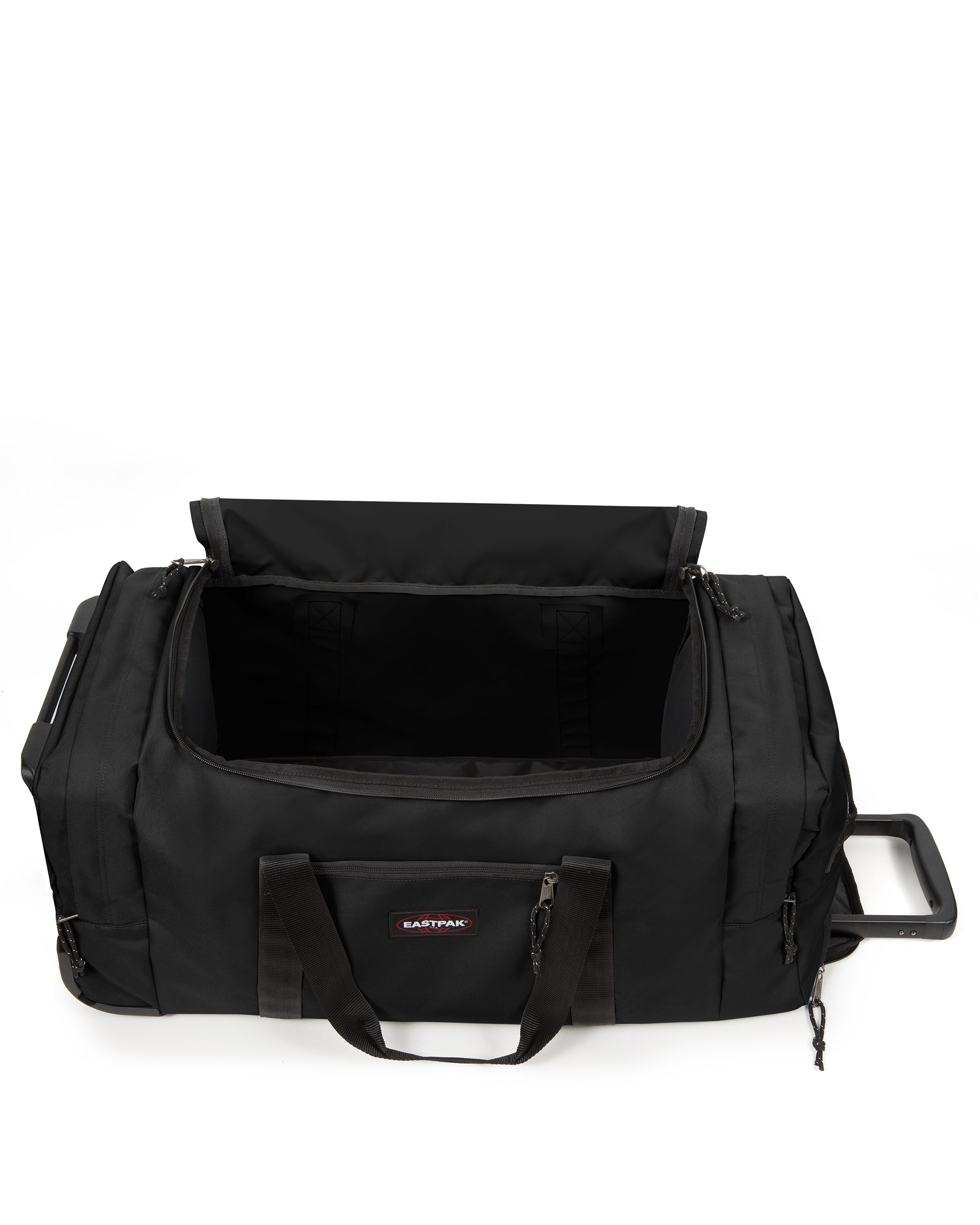 eastpak-leatherface-l-valise-black-souple-roulettes image 2