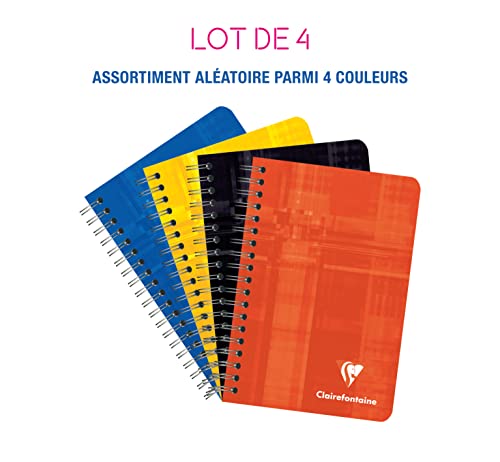 clairefontaine-carnet-spirale-9x14-100p-petits-carreaux-lot-4 image 6