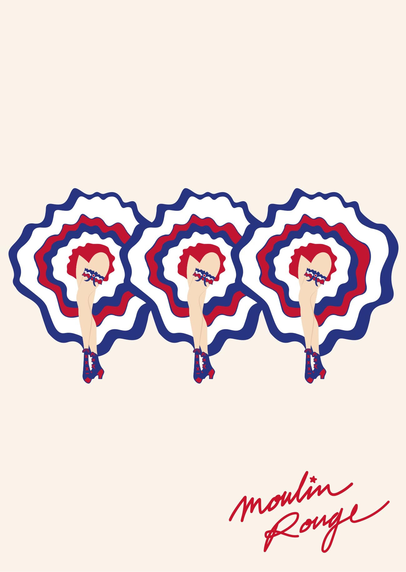 clairefontaine-pollen-set-8-cartes-moulin-rouge-enveloppes-c6 image 8