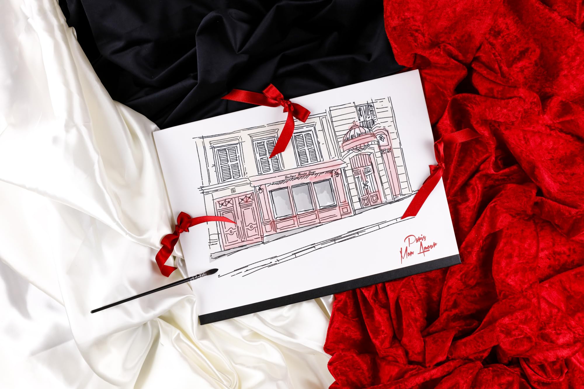 clairefontaine-moulin-rouge-812441c-carton-dessin-28x38-rubans image 2