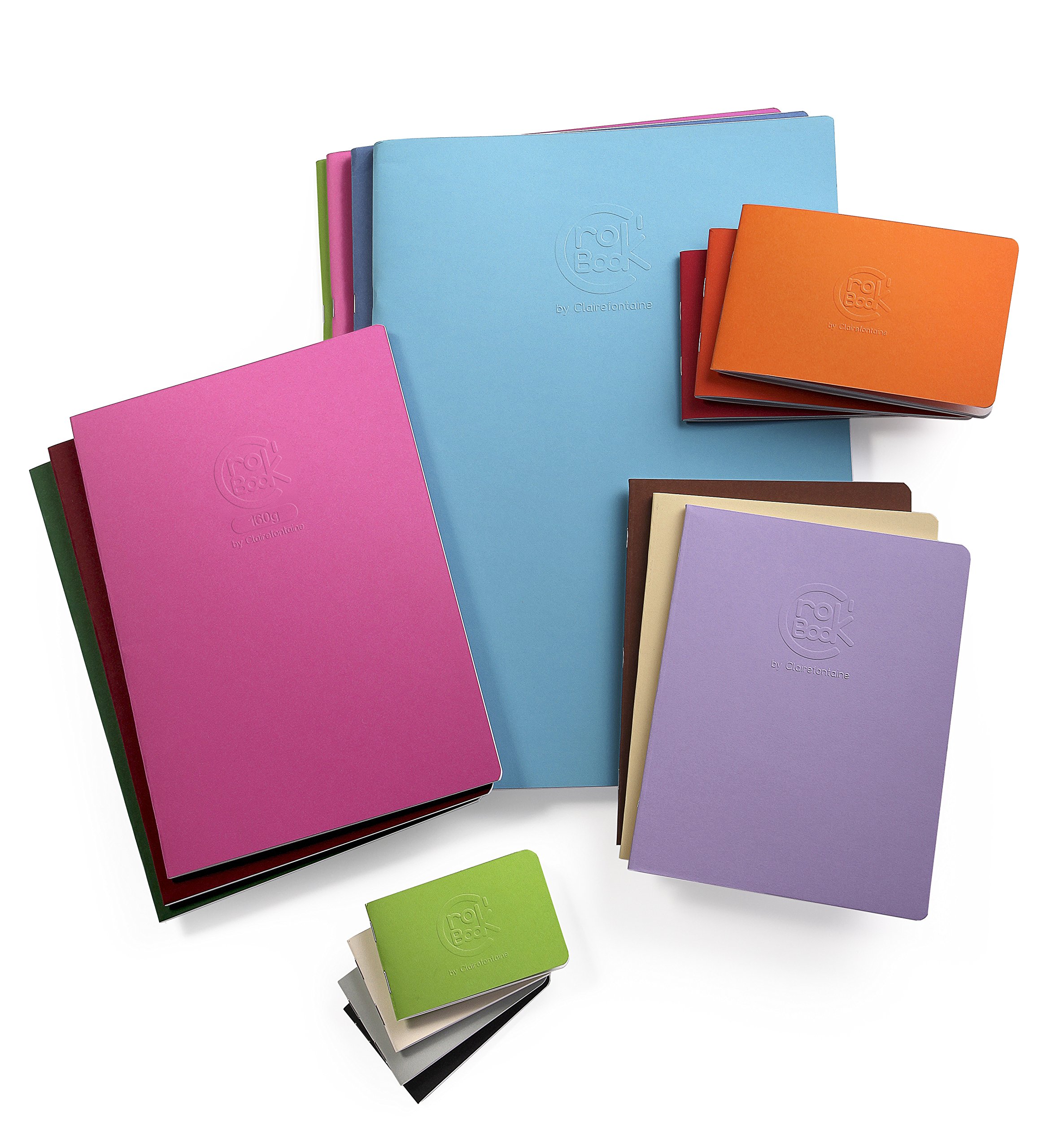 clairefontaine-crok-book-cahier-dessin-a4-90g-couverture-rouge image 4