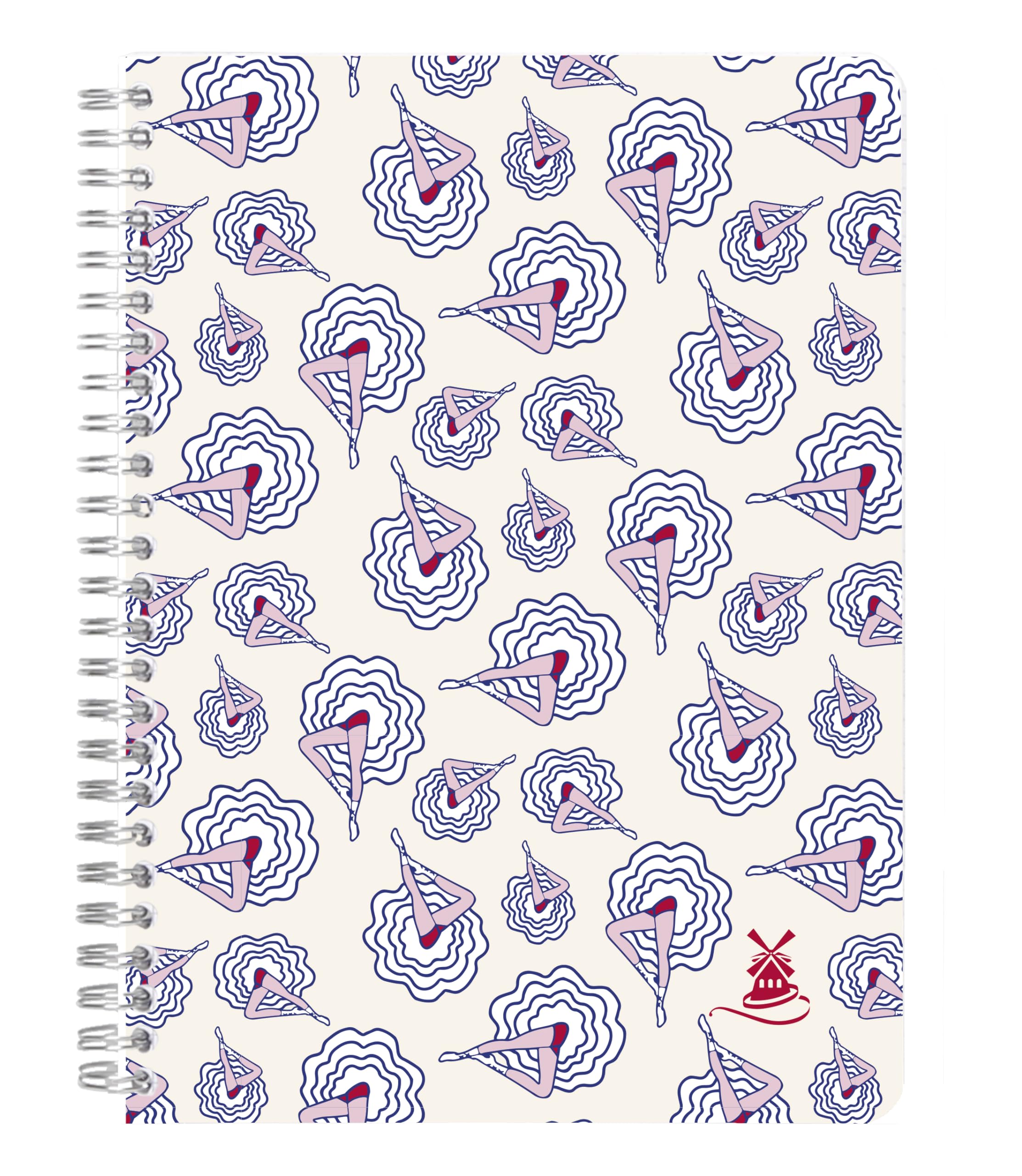 clairefontaine-moulin-rouge-carnet-spirale-a5-148p-lign image 3
