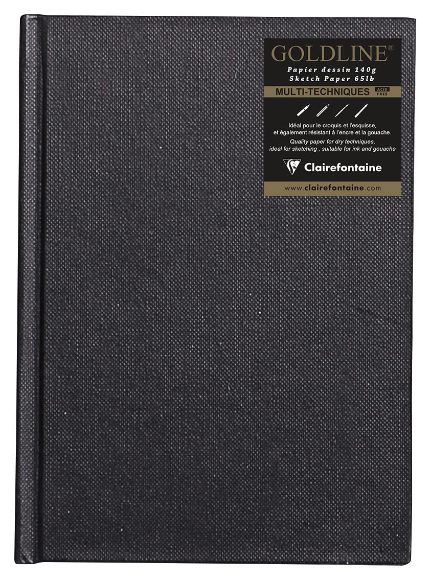 clairefontaine-goldline-carnet-cousu-a6-blanc-140g-rigide image 1