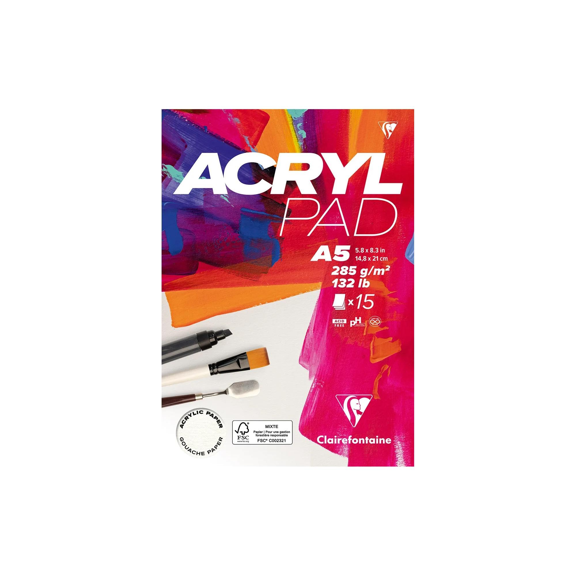 clairefontaine-1951-96511c-bloc-acrylique-a4-15-feuilles-285g image 7