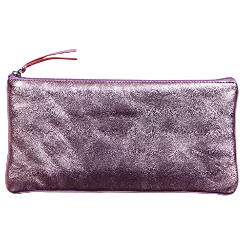 clairefontaine-age-bag-trousse-cuir-rose-iris-22x11-cm image 5