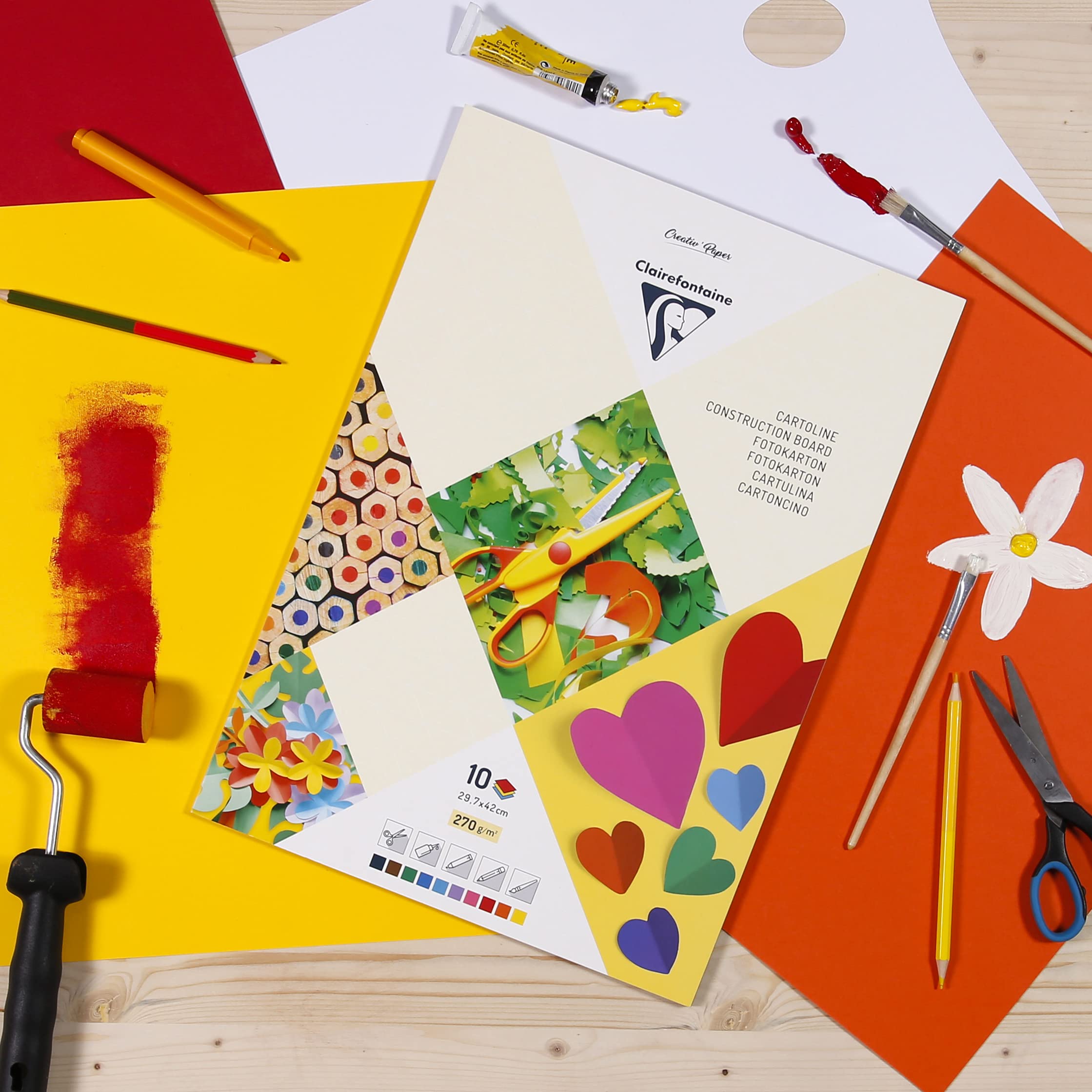 clairefontaine-tulip-paper-fotokarton-a3-10-feuilles-250g-couleurs image 5
