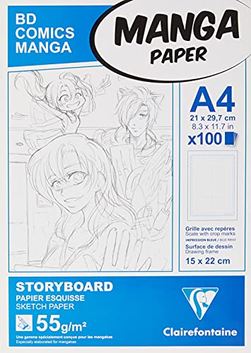 clairefontaine-94037c-bloc-manga-storyboard-a4-100-feuilles-55g image 7