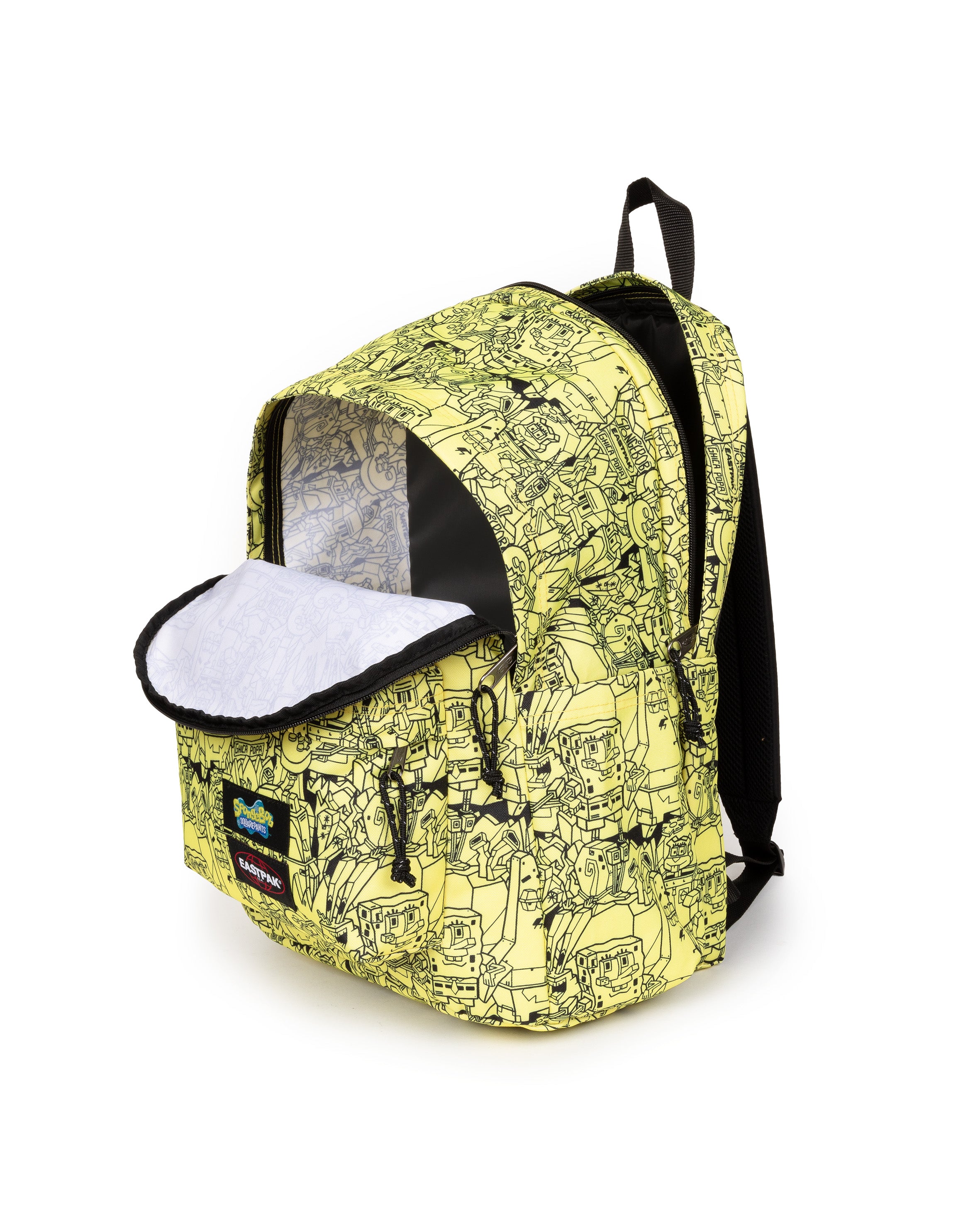 eastpak-day-office-sac-dos-all-over-yellow-bob-ponge image 2
