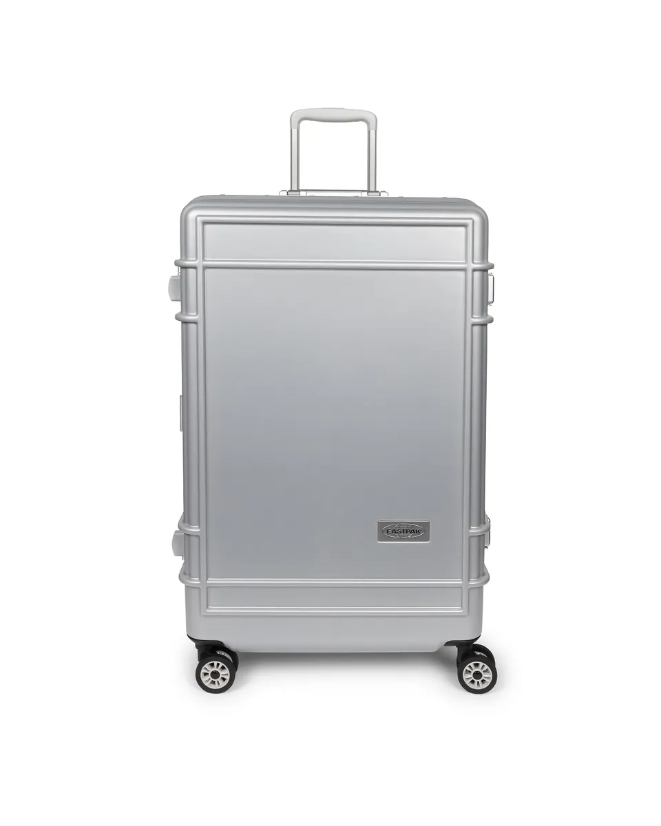 eastpak-resist-r-case-l-valise-rigide-grand-metal-silver-4-roues-tsa image 1