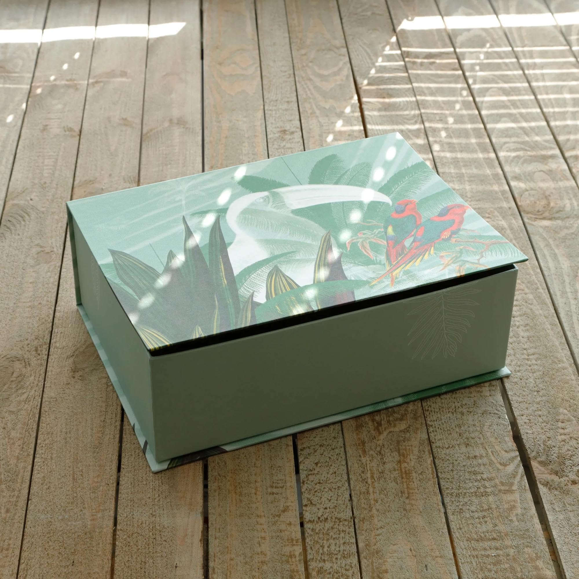 clairefontaine-jungle-harmony-bo-te-rangement-carton-35-5x26x13-motif-jungle image 2